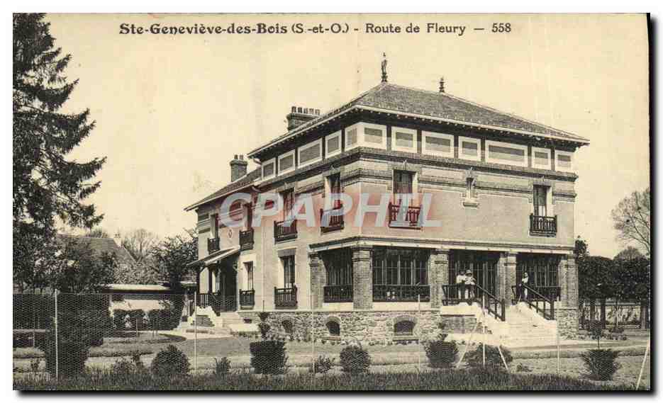 CPA Ste Genevieve des Bois Route de Fleury