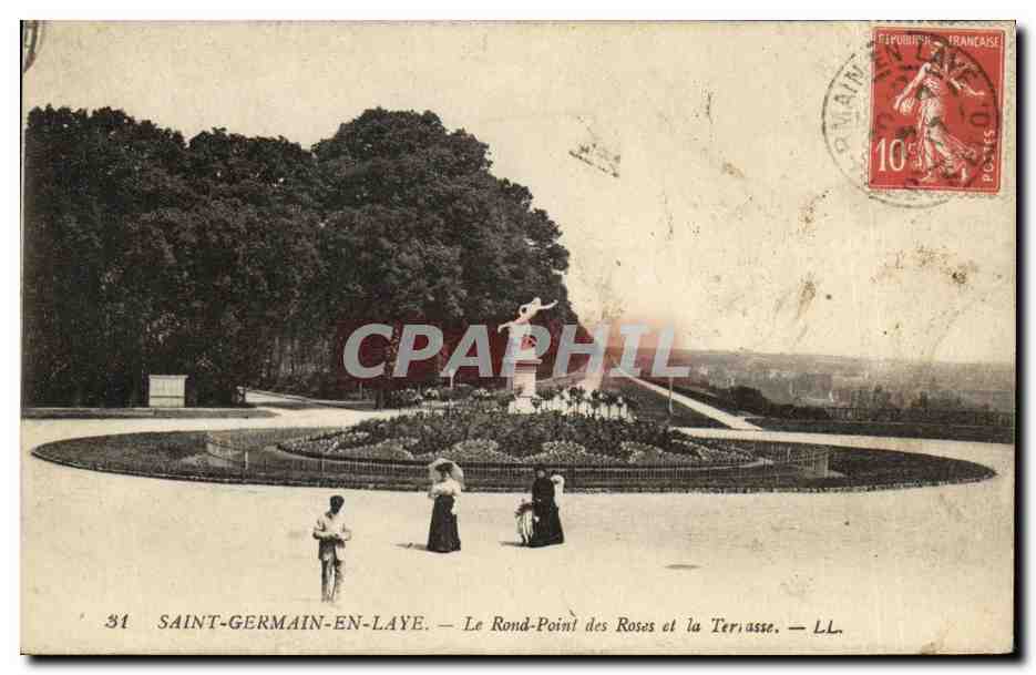 Saint-Germain-en-Laye — Le Rond-Point des Roses et la Terrasse — LL. n°31