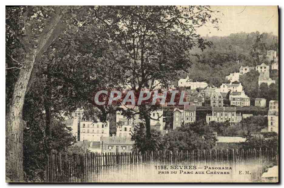 CPA Sevres panorama pris du chateau aux chevres