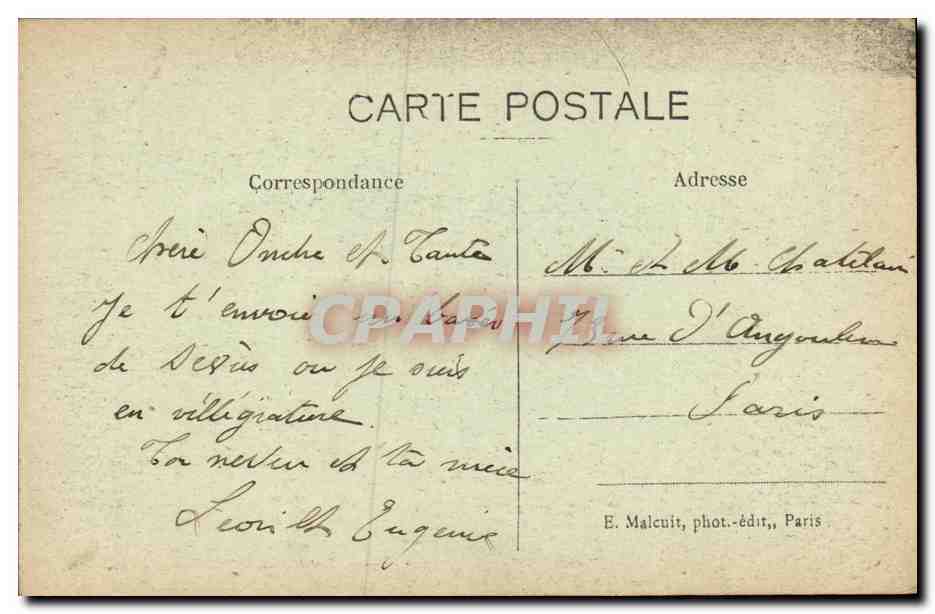 CPA Sevres panorama pris du chateau aux chevres — Rückseite