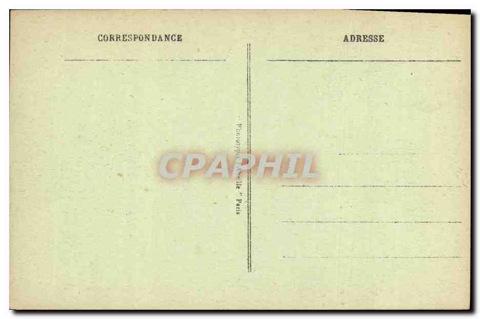 CPA Saint Cloud L incendie du chateau par les Prussiens 13 octobre 1870  — Rückseite