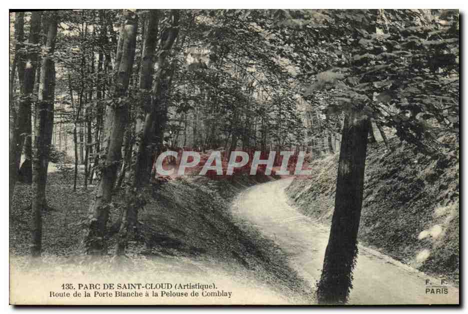 CPA Saint Cloud Le Parc Route de la Porte Blanche a la pelouse de Comblay