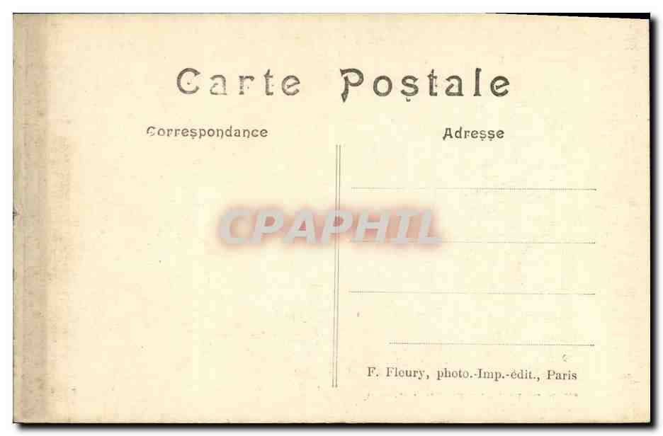 CPA Saint Cloud Le Parc Route de la Porte Blanche a la pelouse de Comblay — Rückseite