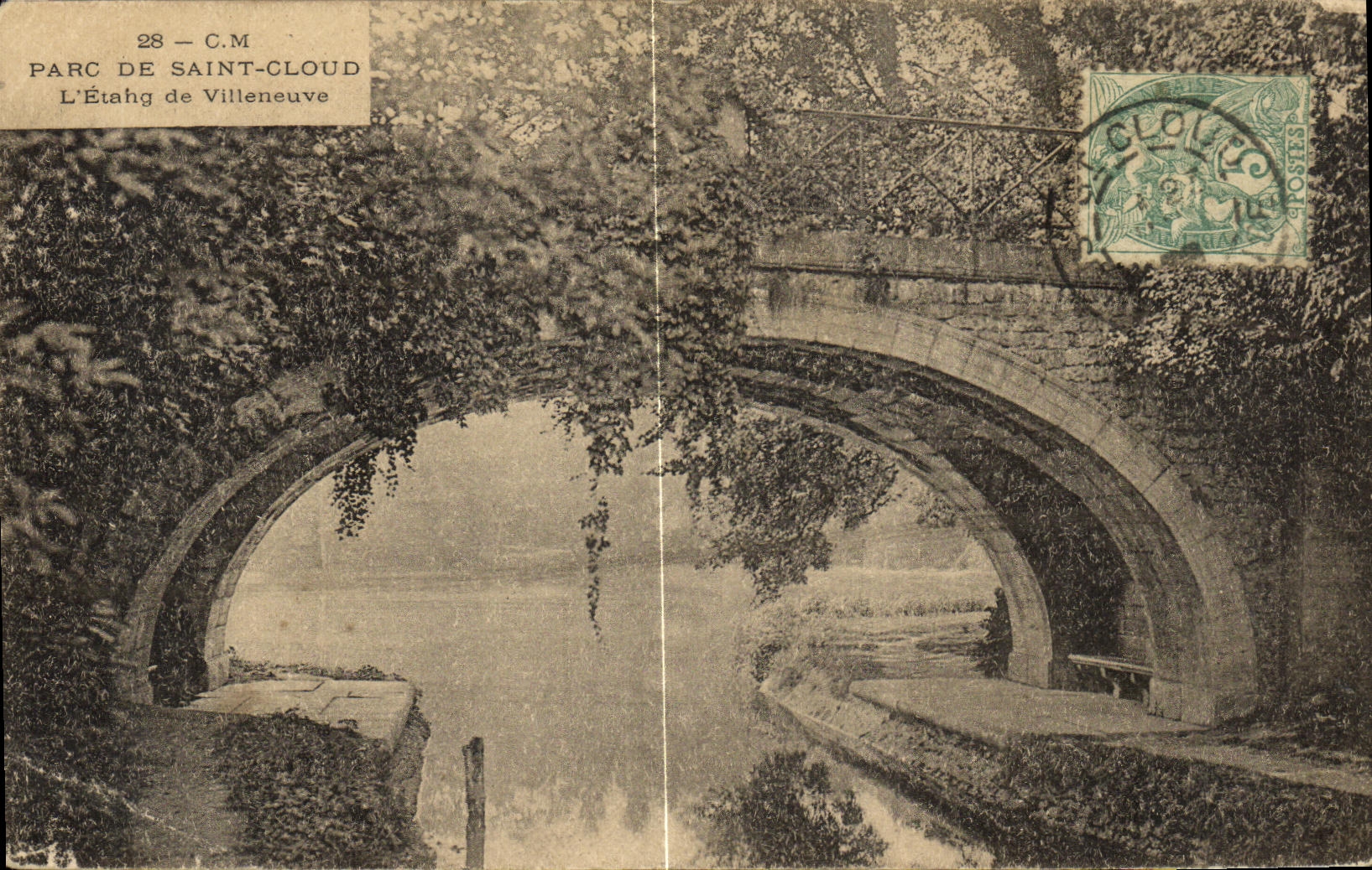CPA Saint Cloud Parc L Etang de Villeneuve