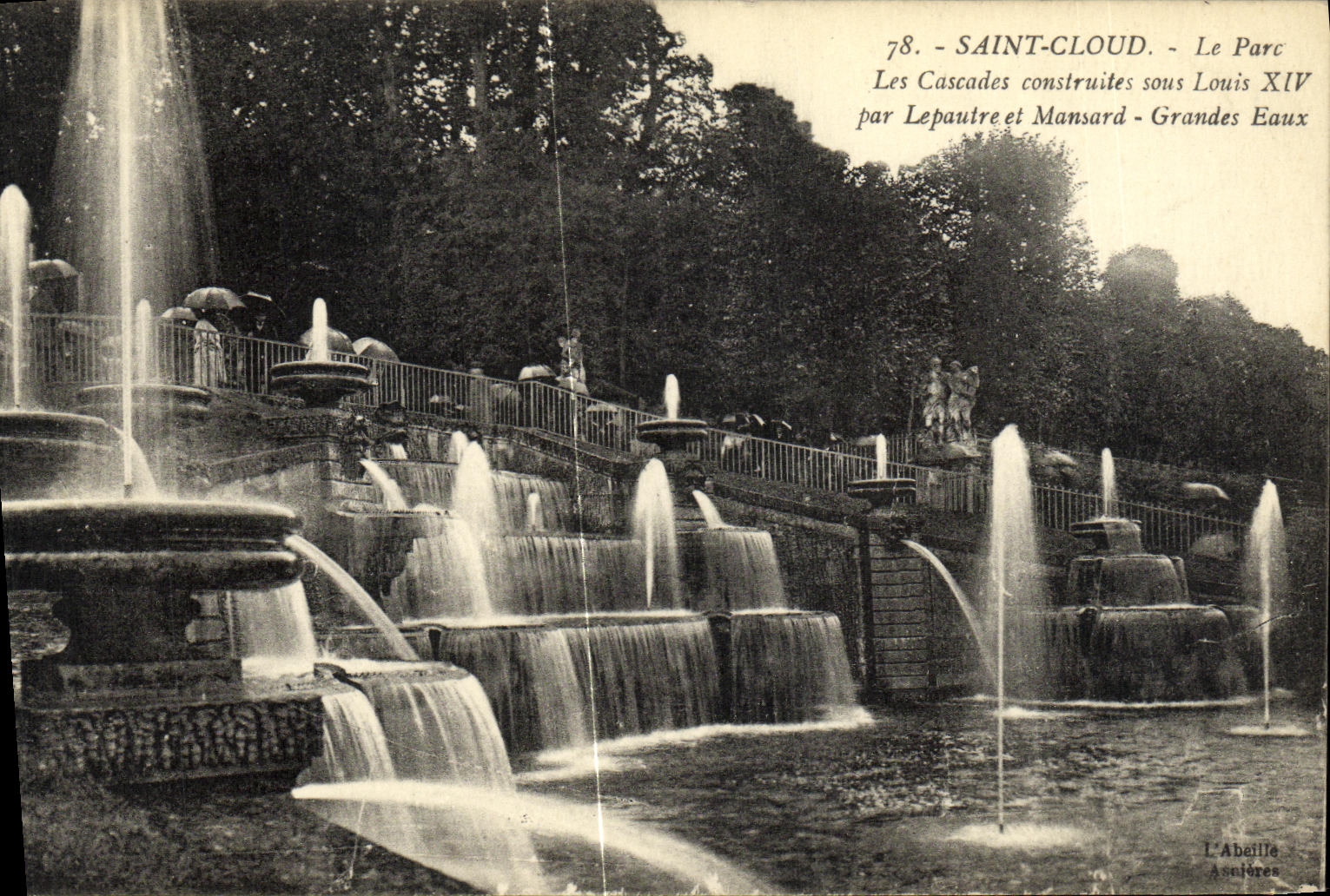 CPA St Cloud Les Cascades Construites Sons Louis XIV par Lepautre et Mansard