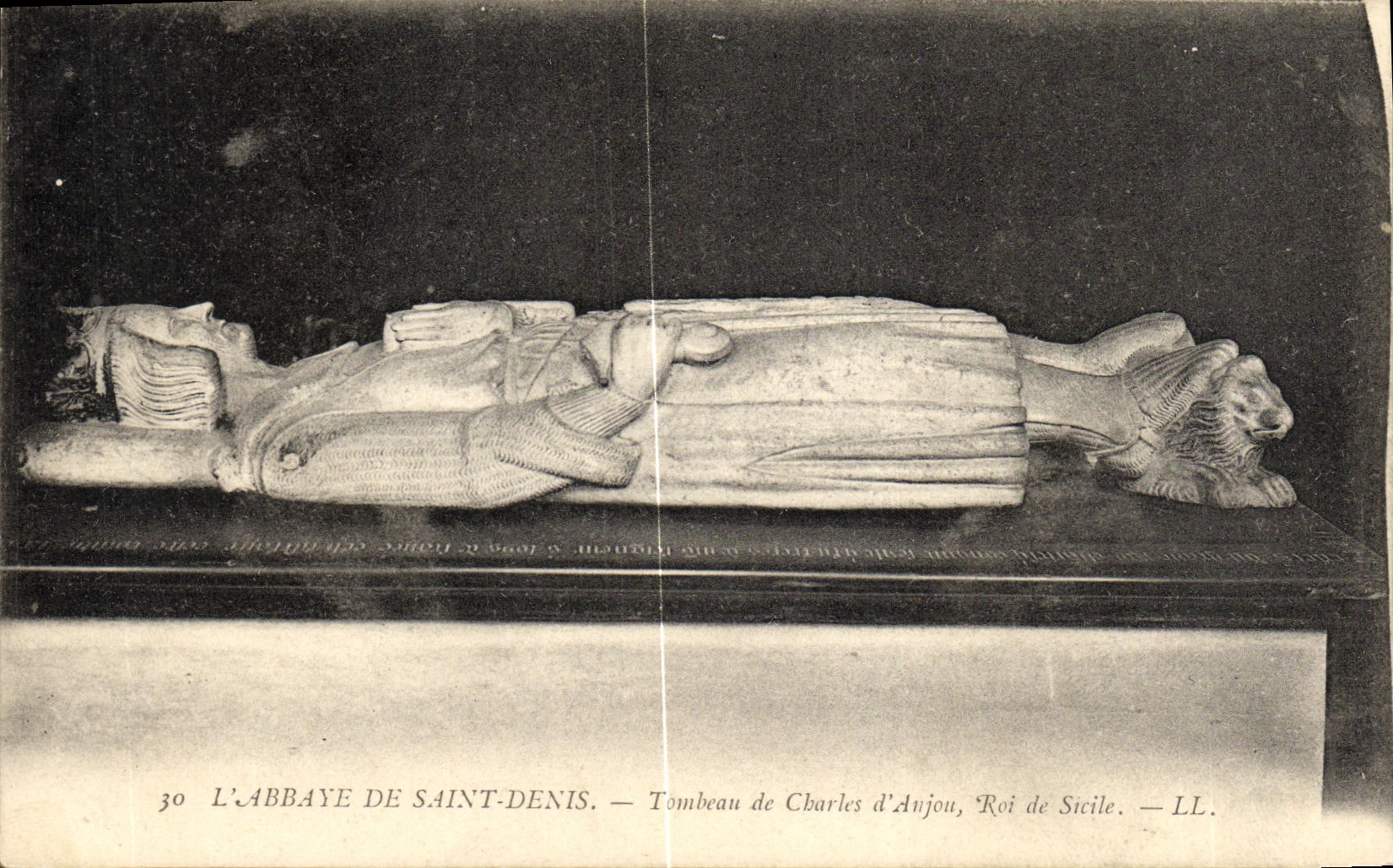 DIE ABBAYE DE SAINT-DENIS — Grabmal von Karl von Anjou, König von Sizilien — LL. — N°30