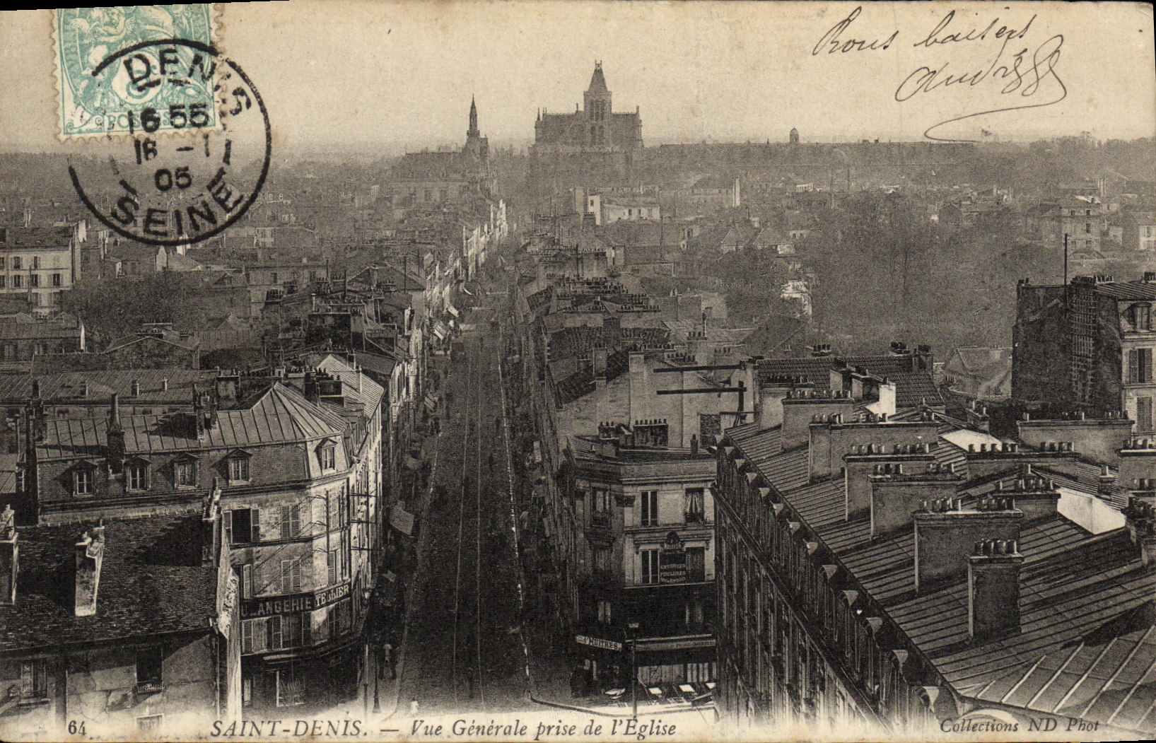 SAINT-DENIS — Vue Générale prise de l'Église — Collections ND Phot