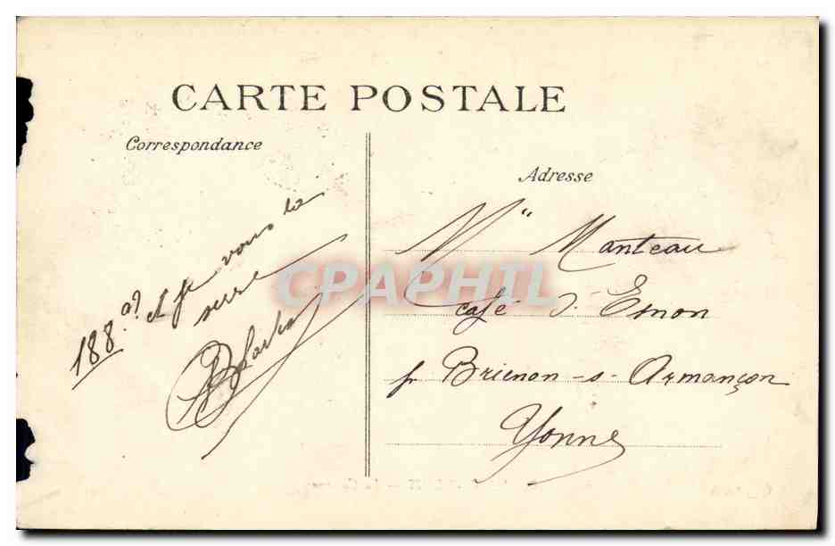 CPA Saint Denis La Caserne Militaria — Reverso
