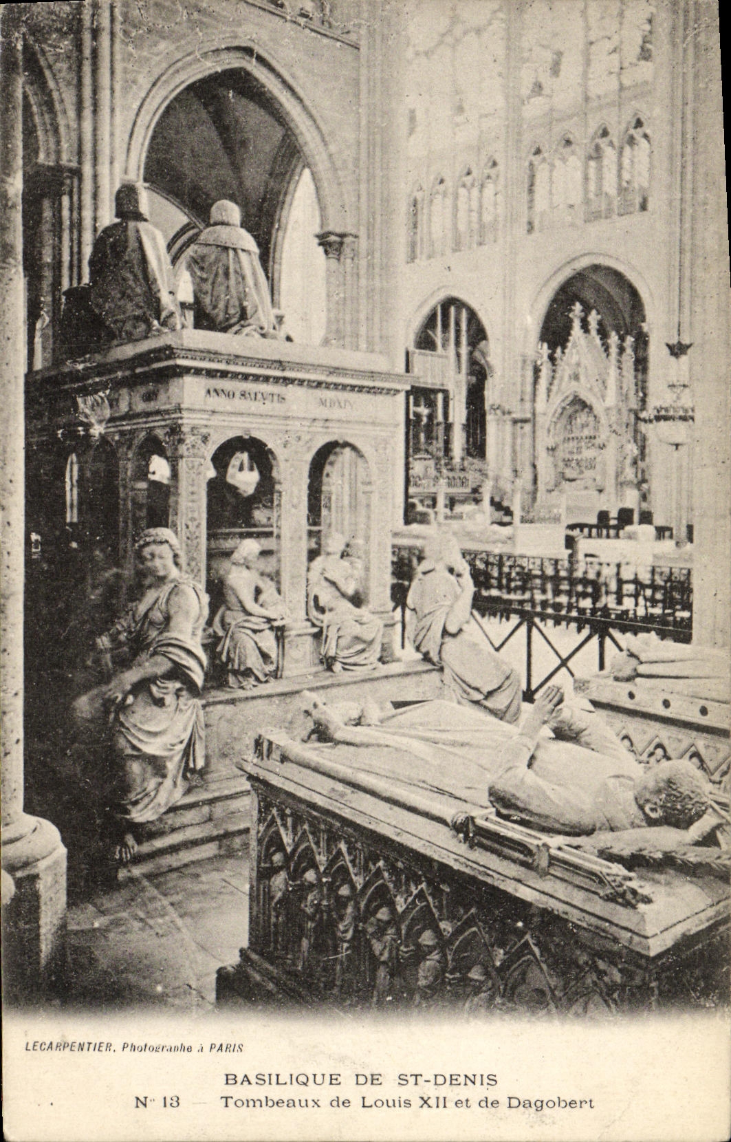 Basilique de St-Denis — Tombeaux de Louis XII et de Dagobert — Lecarpentier, N°13