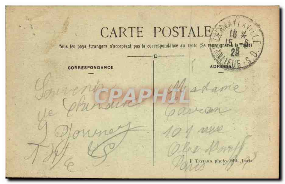 CPA Vallee de Chevreuse L Yvette pres de St Remy — Rückseite