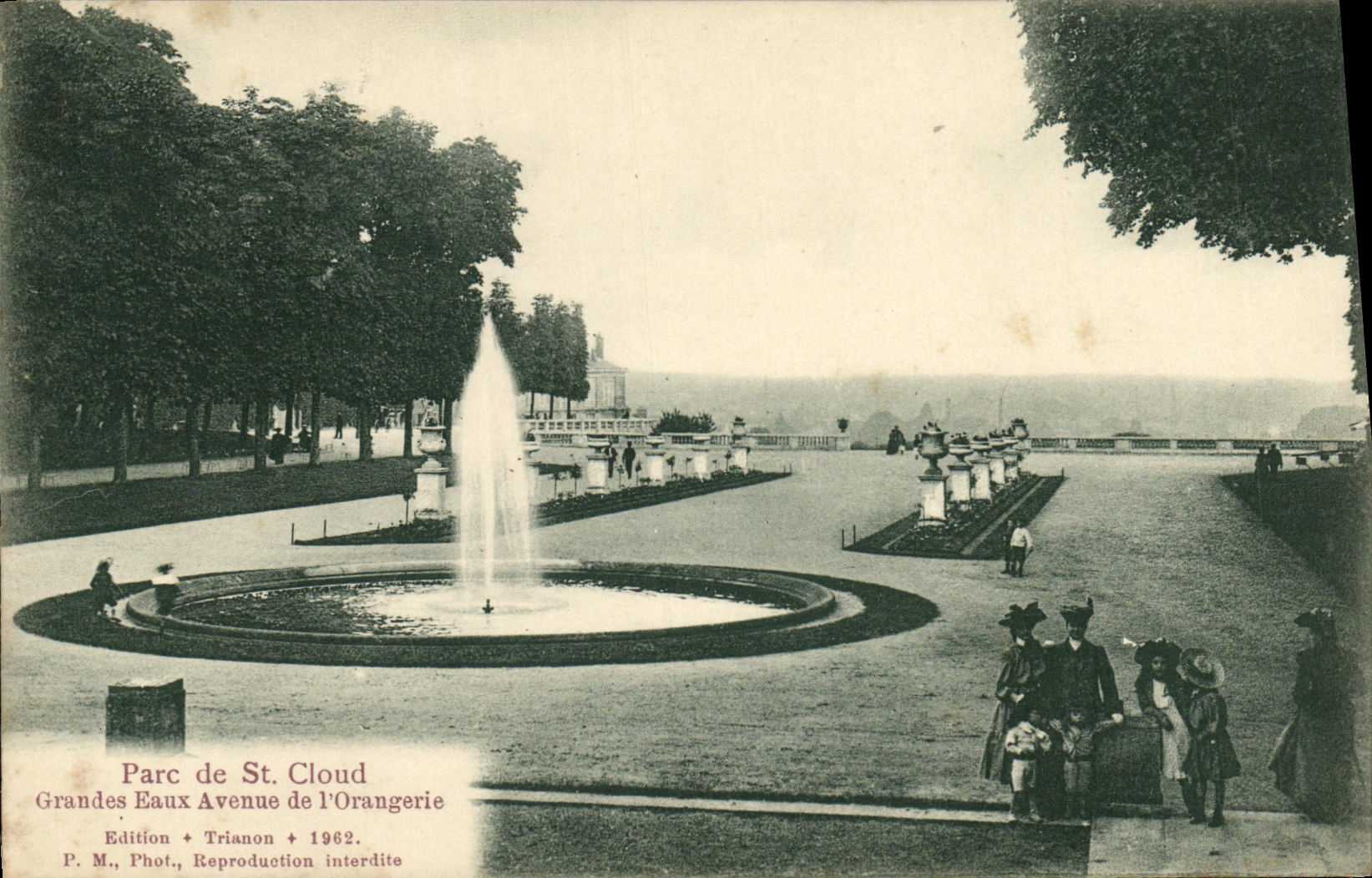 CPA Parc de St Cloud Grandes Eaux Avenue de l Orangerie