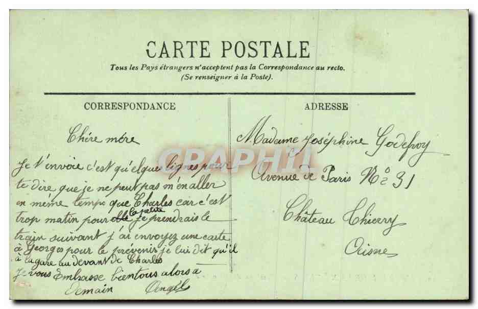 CPA L Abbaye De Saint Denis Tombeau de Blanche de Bourgogne — Rückseite