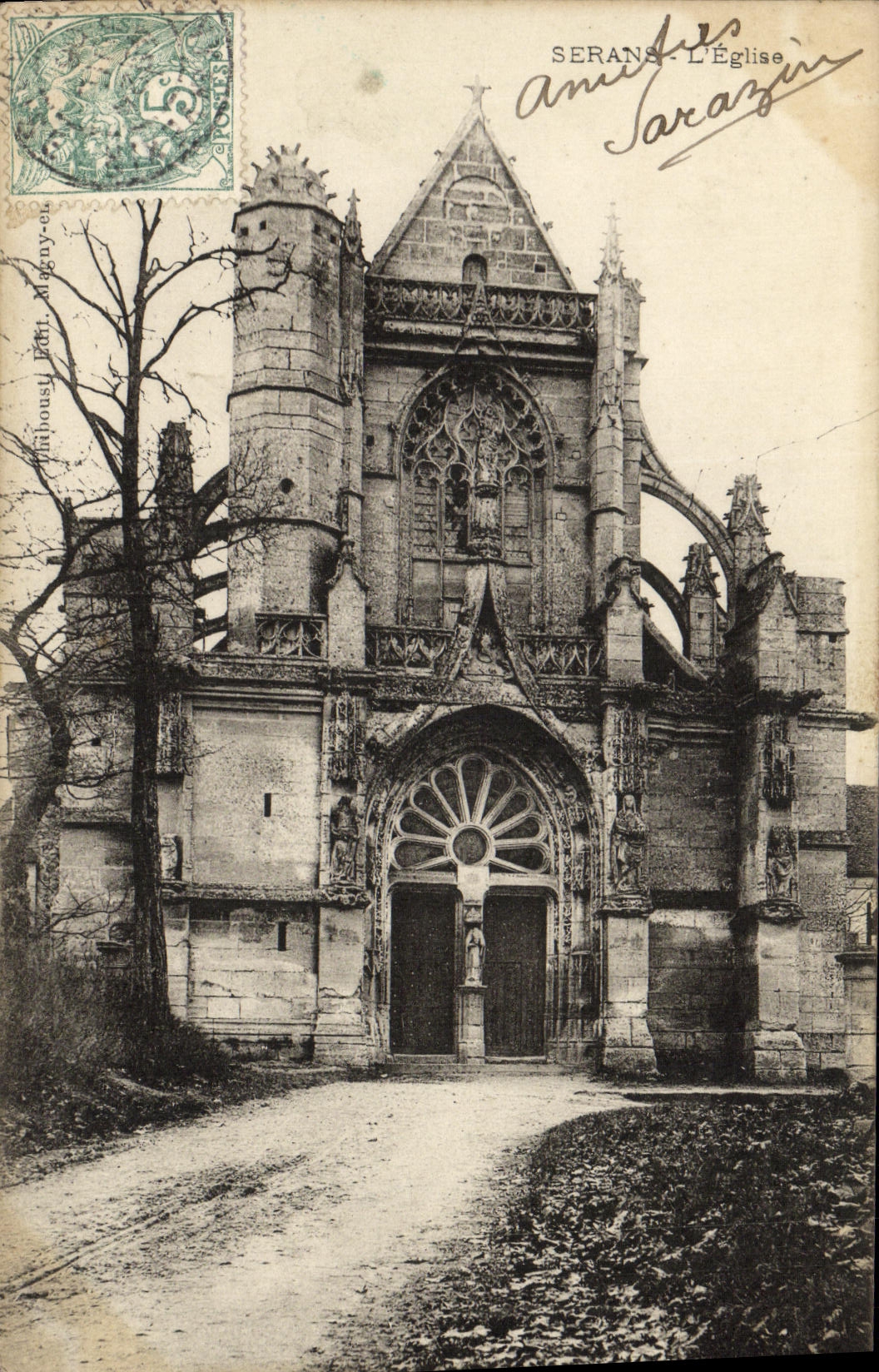 CPA Serans L Eglise