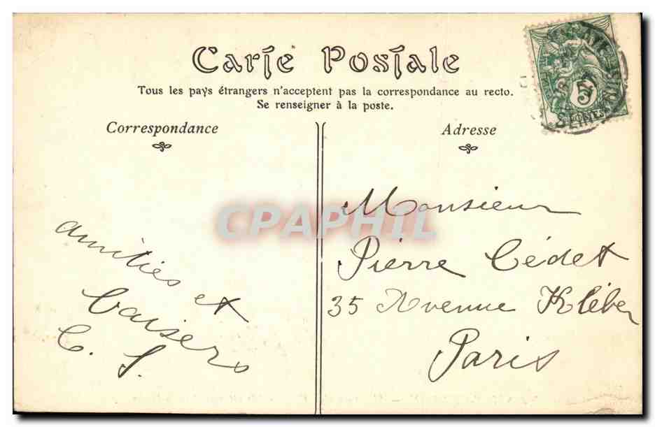 Musée de SAINT-GERMAIN — Sépulture d'un Chef gaulois retrouvée dans le Doubs — Château St-Germain-en-Laye — Verso