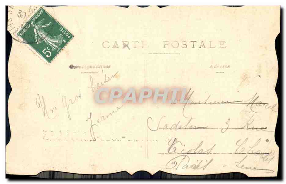 CPA Mes Amities De Sosisy Sous Etiolles — Rückseite