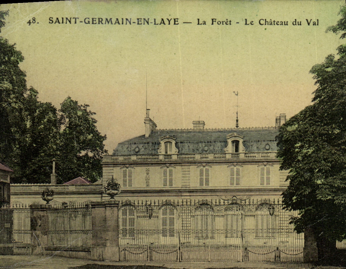 CPA Saint Germain En Laye La Foret Le Chateau du Val