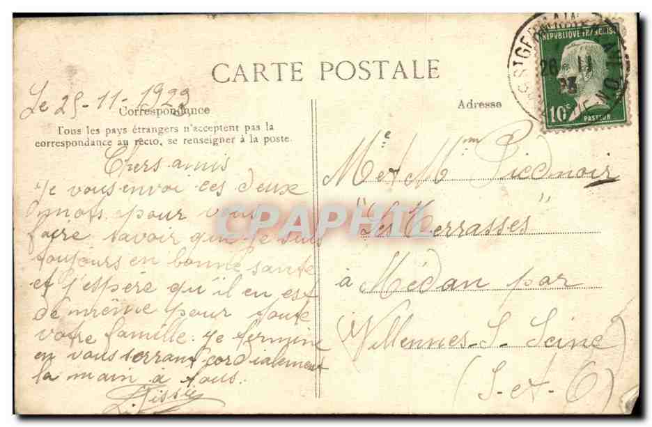 CPA Saint Germain En Laye La Foret Le Chateau du Val — Rückseite