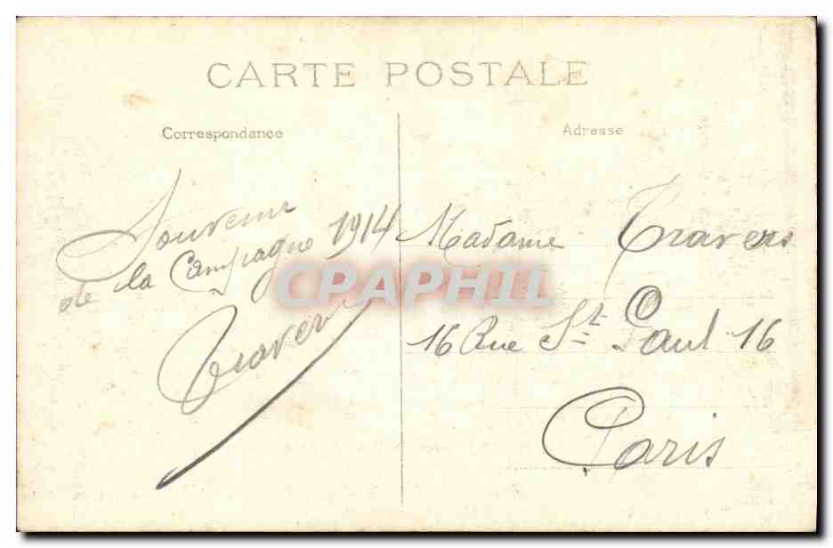 CPA Saint Germain en Laye La Place Maurice Berteaux Chateau — Verso