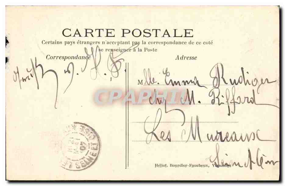 CPA Saint Remy les Chevreuse Etang du Chateau de Vaugien — Back