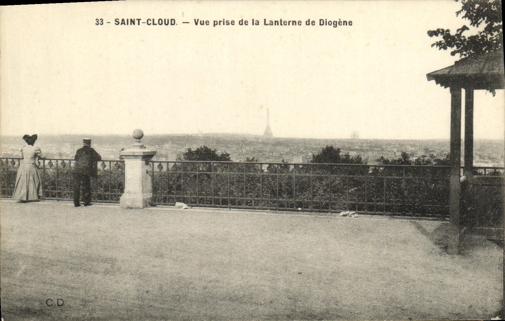 Saint-Cloud — Vue prise de la Lanterne de Diogène — C.D. n°33