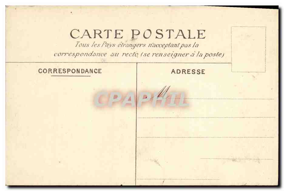 CPA Saint Cloud Chateau bati vers 1650 incendie en octobre 1870 Cour d honneur — Rückseite