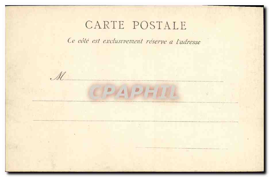 CPA Saint Cloud Emplacement de L Ancien Chateau La Bassin — Rückseite