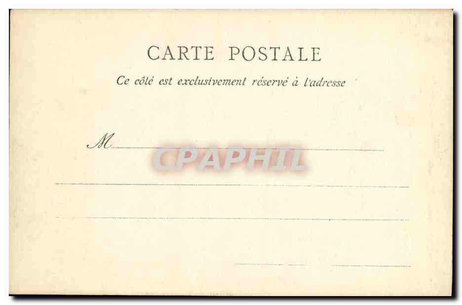 CPA Saint Cloud Ecole Normale et Ancienne Porte du Palais — Rückseite