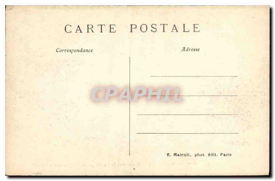 CPA Saint Cloud Le Parc Cote droit de la Grande Cascade — Rückseite