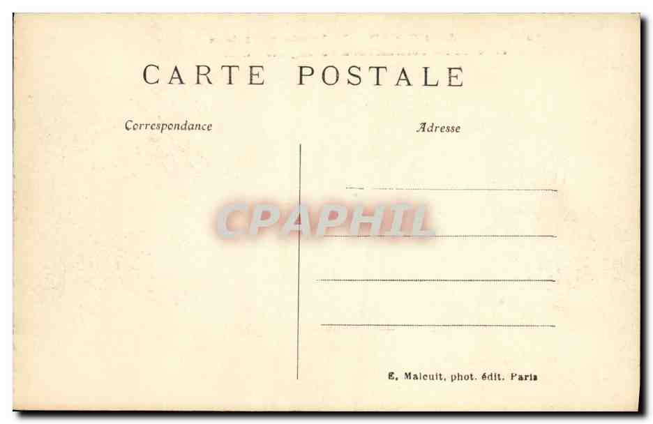 CPA Saint Cloud Le Parc Le bassin de St Jean et l escalier conduisant a l Orangerie — Rückseite