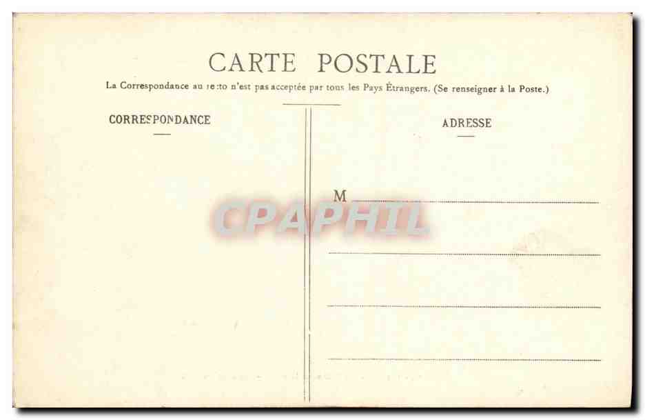 CPA St Cloud Sous la Neige Un Coin du Parc — Rückseite