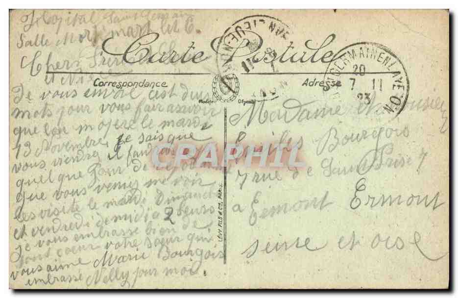 Saint-Germain-en-Laye — Le Jardin Anglais — LL. — N° 50 — Reverso