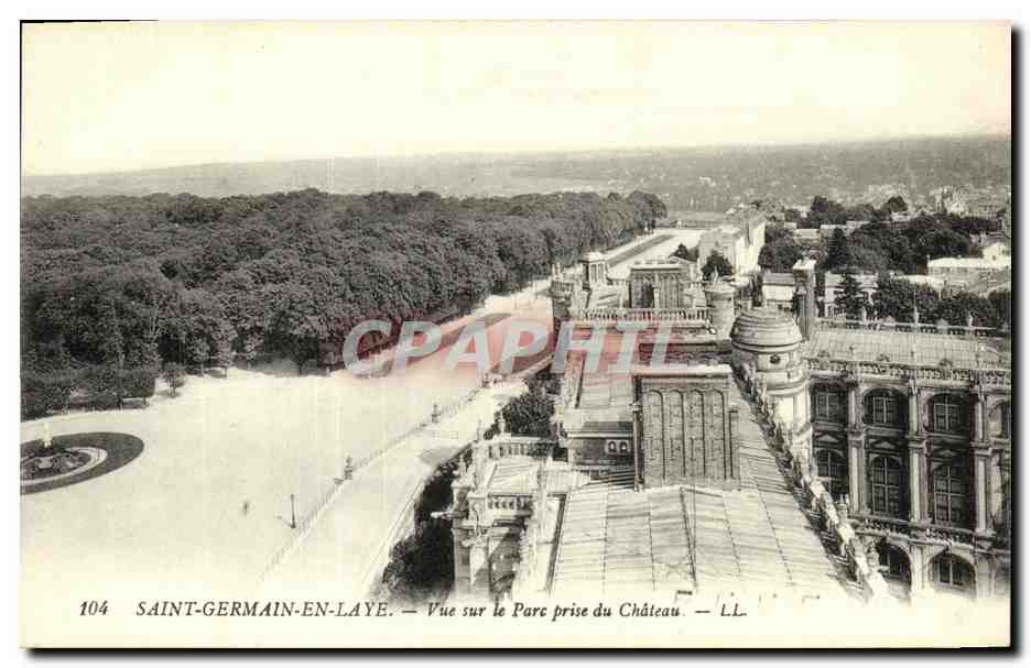 Saint-Germain-en-Laye — Vue sur le Parc prise du Château — LL. — N° 104