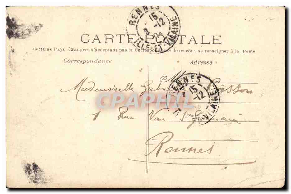 St-GERMAIN-en-LAYE — Perspective de la Terrasse — F.A. 6306 — Verso
