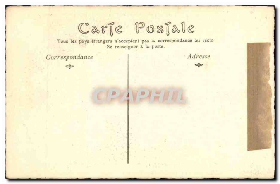 CPA Saint Cloud maisons incendiees par les Prussiens Militaria — Verso
