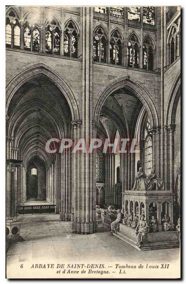 Abbaye de Saint-Denis — Tombeau de Louis XII et d'Anne de Bretagne — L.L. n°6