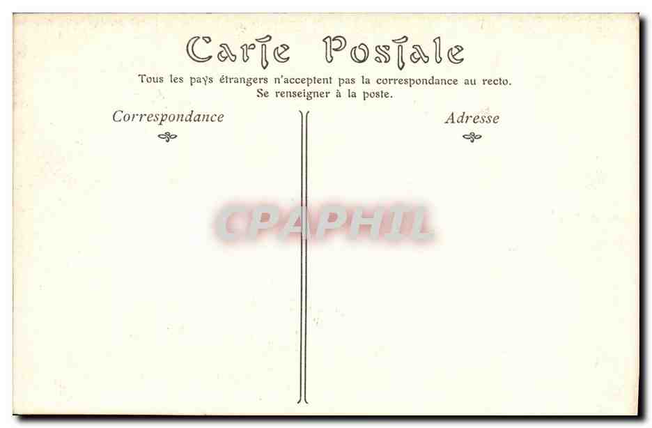CPA Abbaye de Saint Denis Stalles du Choeur Cote Gauche — Verso