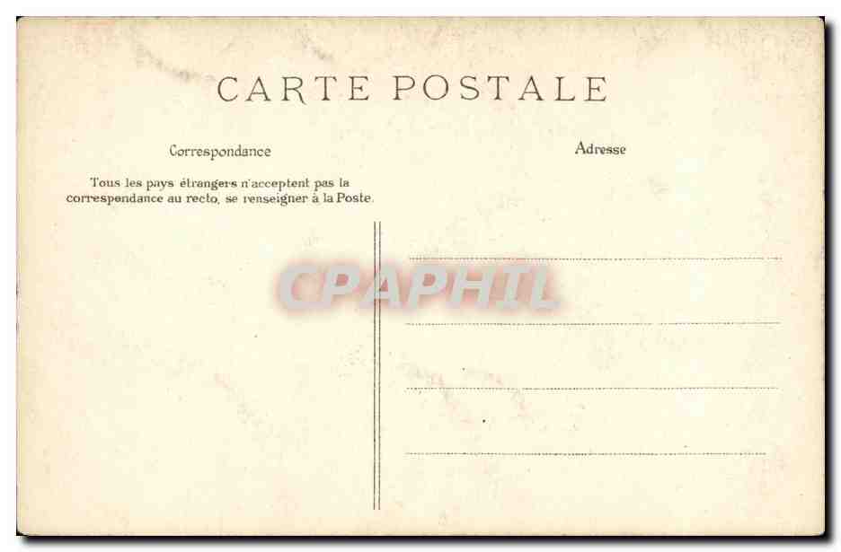 CPA Basilique de Saint Denis Louis de Valois fils de Saint Louis — Verso