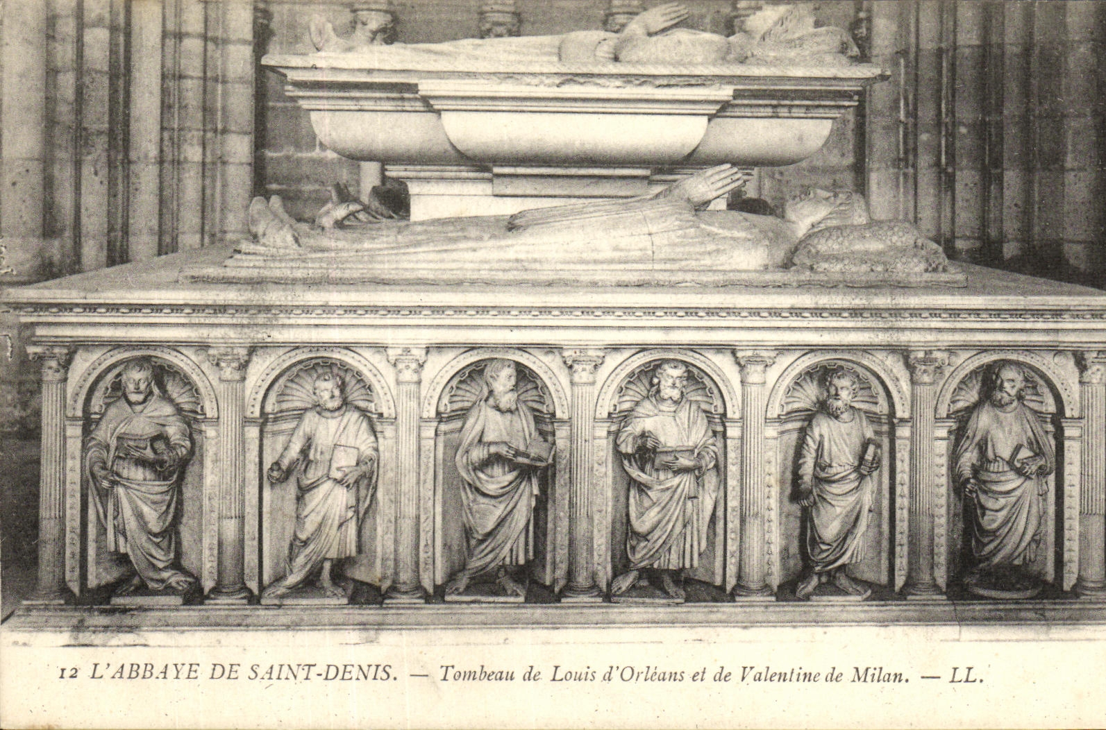 L'ABBAYE DE SAINT-DENIS — Tombeau de Louis d'Orléans et de Valentine de Milan — LL.