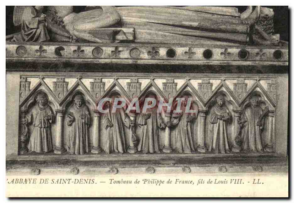 Abbaye de Saint-Denis — Tombeau de Philippe de France, fils de Louis VIII — LL.