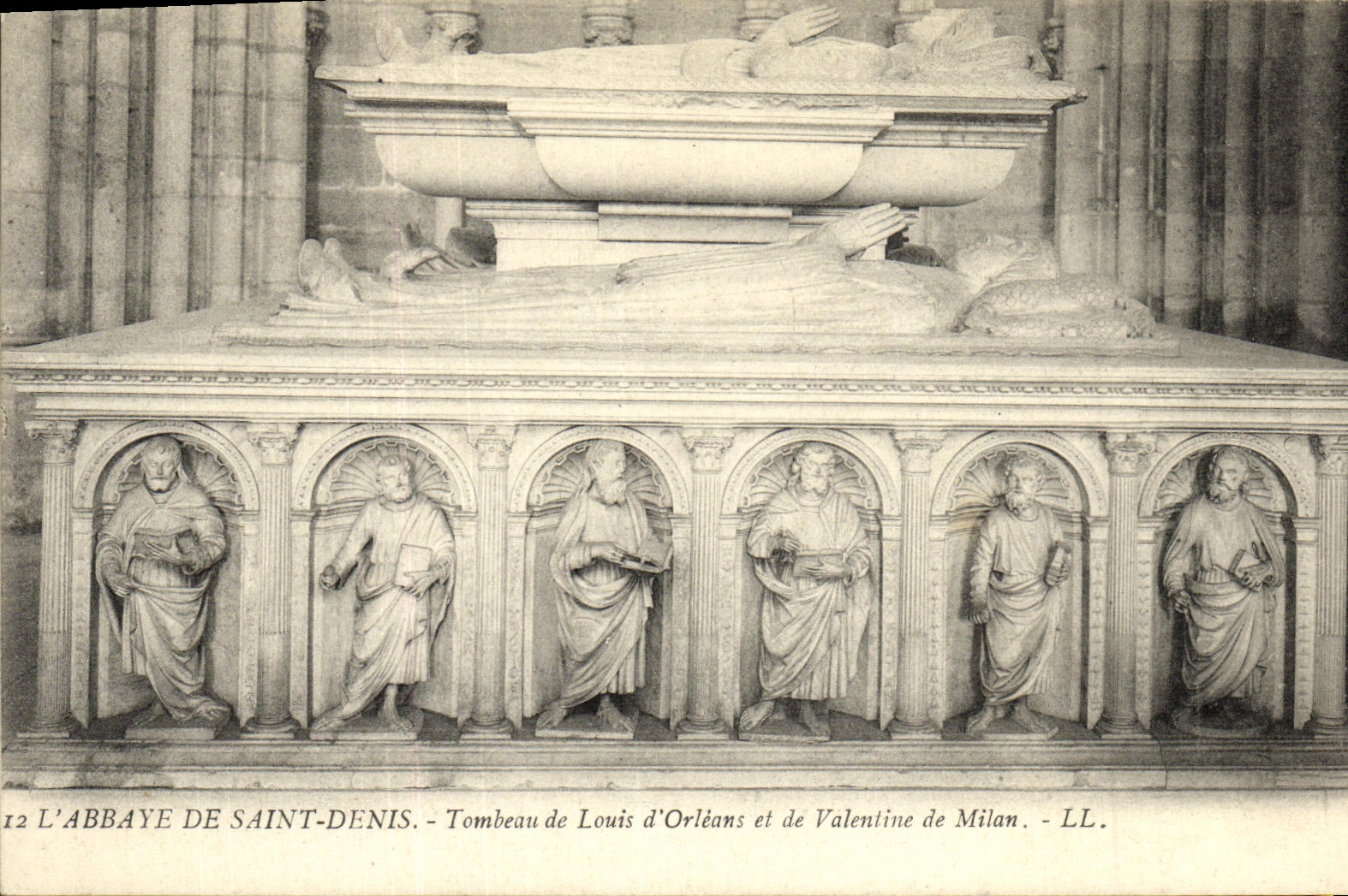 L'ABBAYE DE SAINT-DENIS — Tombeau de Louis d'Orléans et de Valentine de Milan — LL. — N° 12