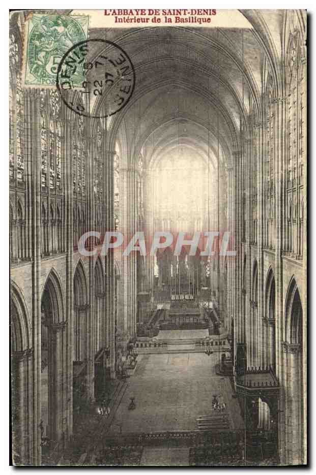 CPA L Abbaye de Saint Denis Interieur de la Basilique
