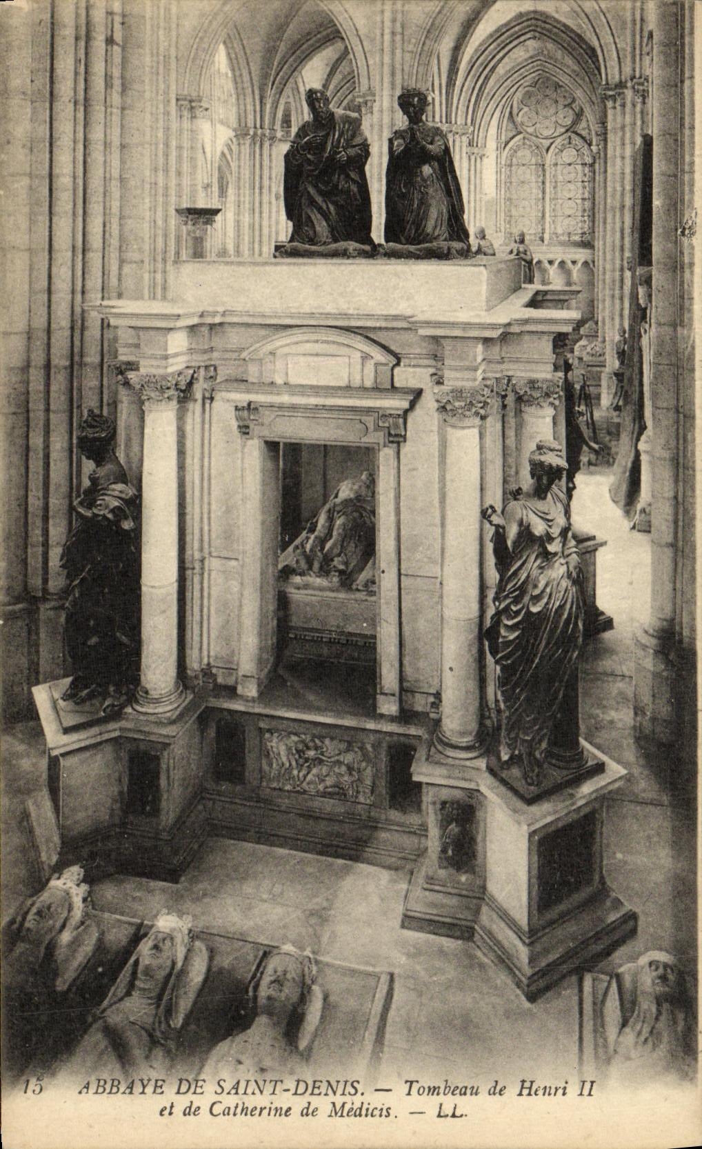 Abbaye de Saint-Denis — Tombeau de Henri II et de Catherine de Médicis — LL.