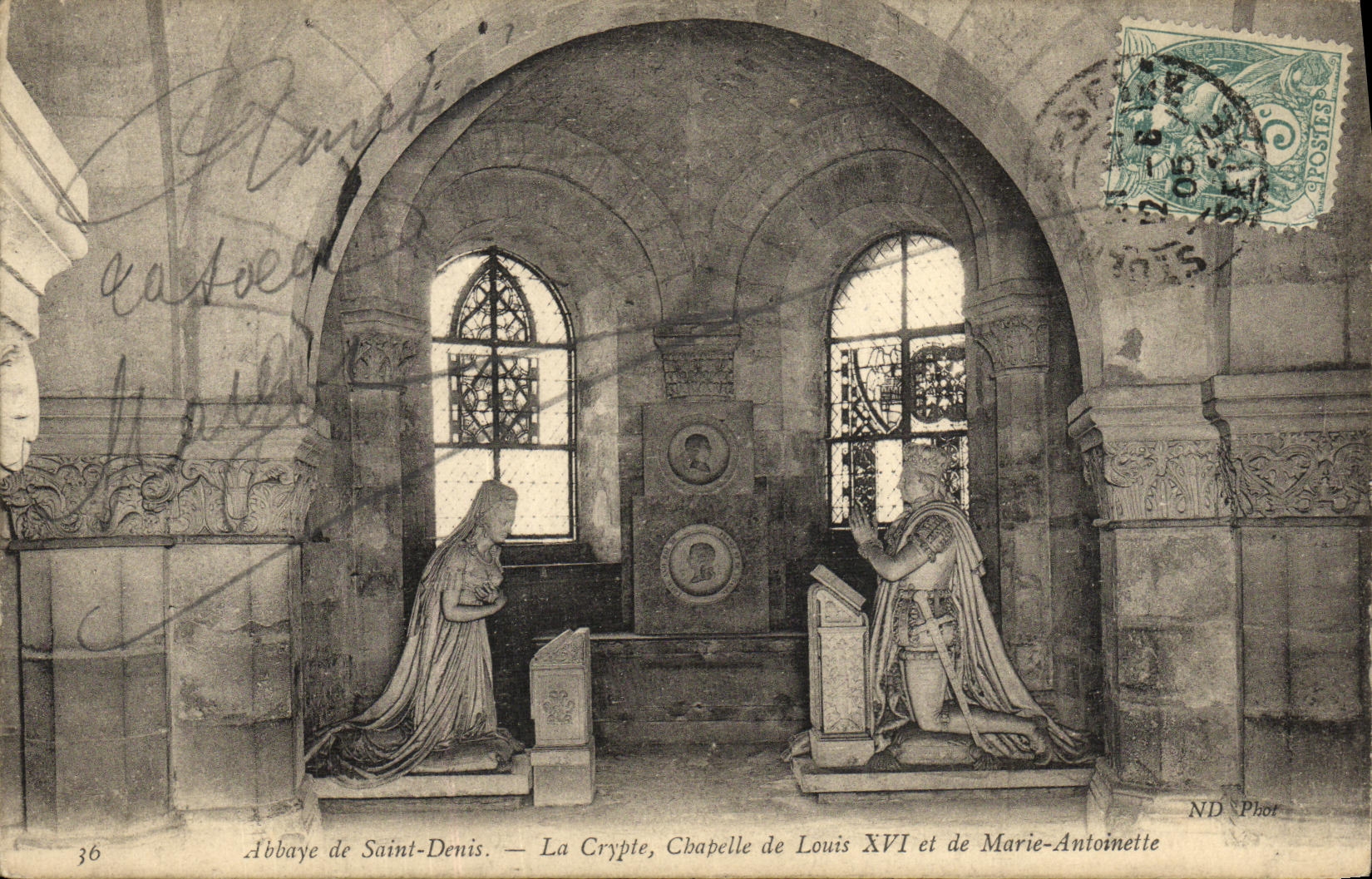 Abbaye Saint-Denis — La Crypte, Chapelle de Louis XVI et de Marie-Antoinette — ND Phor, n°36