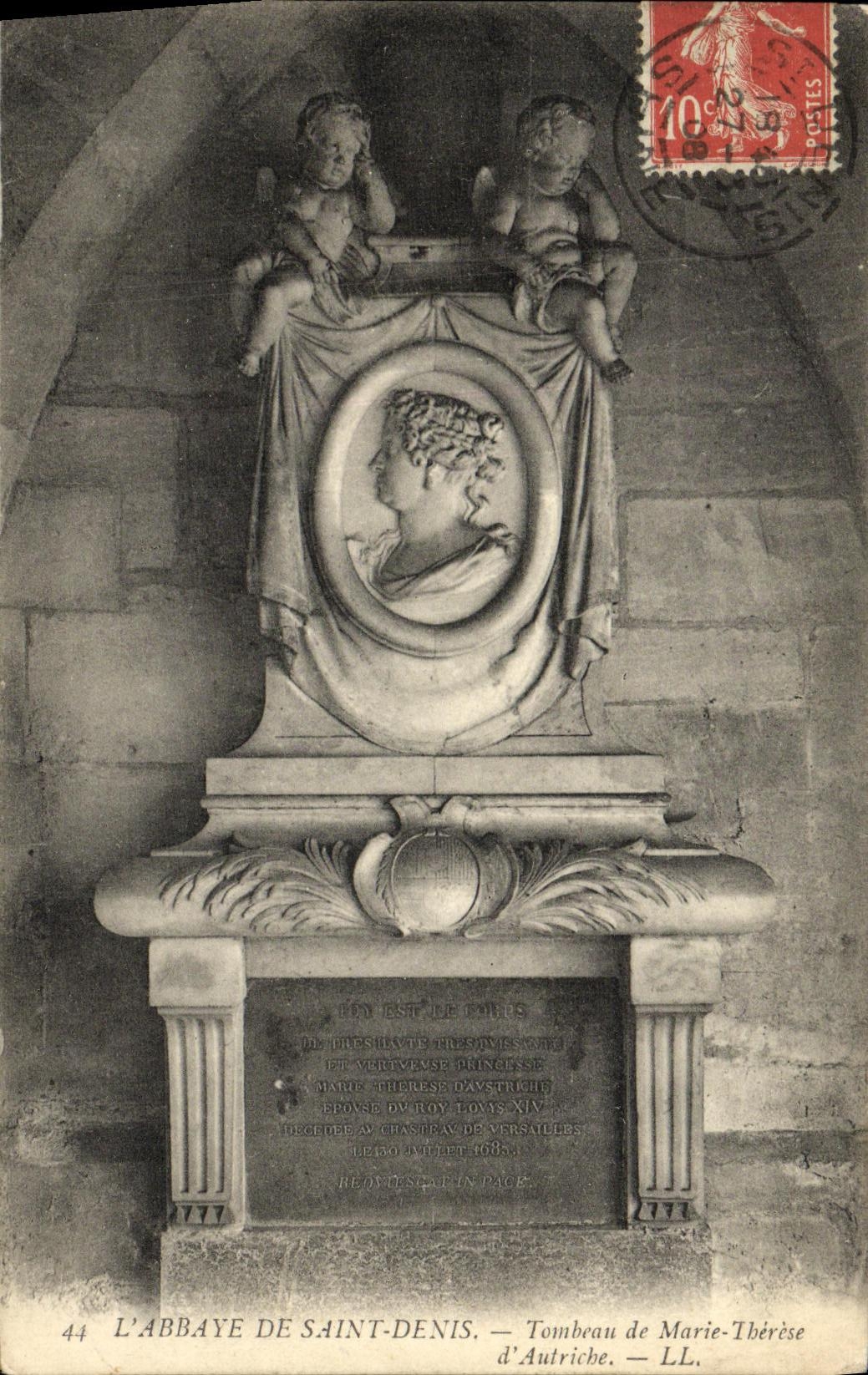 CPA Abbaye de Saint Denis Tombeau de Marie Therese d Autriche