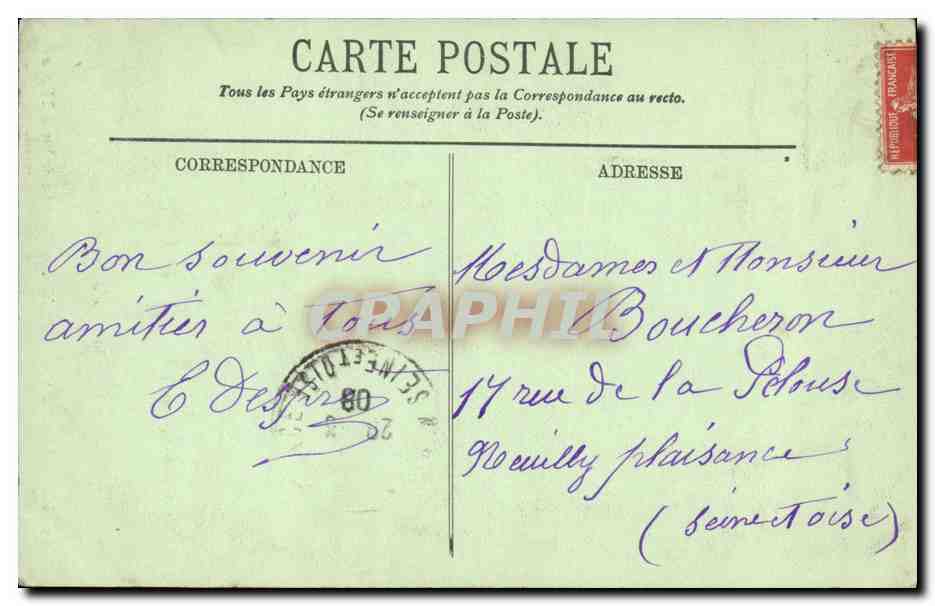 CPA Abbaye de Saint Denis Tombeau de Marie Therese d Autriche — Rückseite