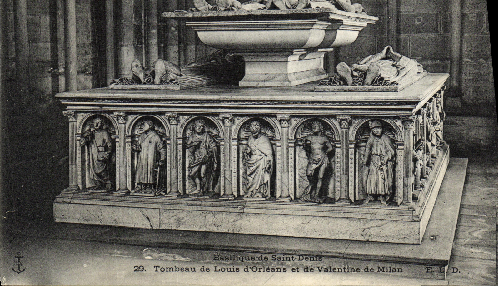 Tombeau de Louis d'Orléans et de Valentine de Milan — Basilique de Saint-Denis — E. L. D. n°29
