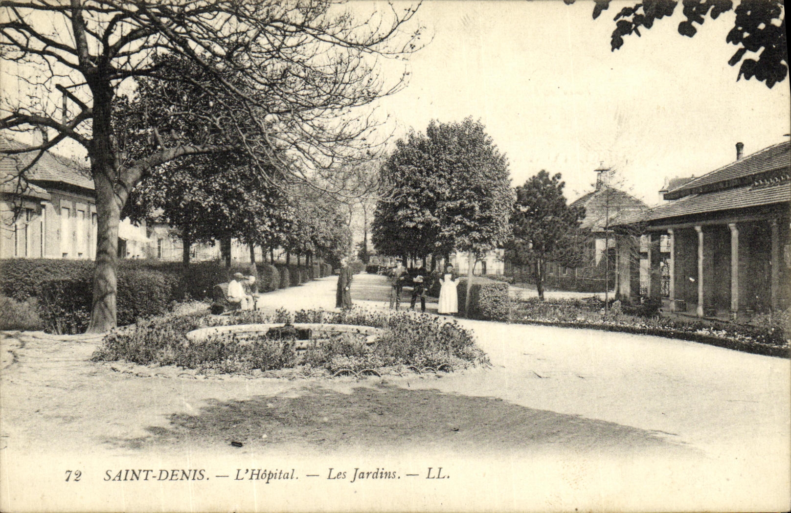CPA Saint Denis L Hopital Les Jardins