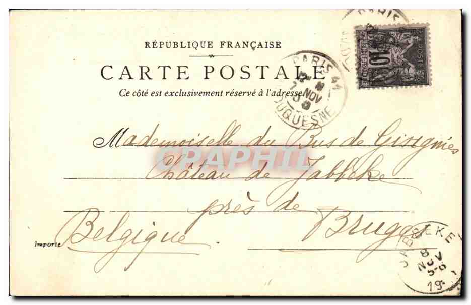 CPA Saint Germain en Laye Chateau Facade d Entree — Rückseite