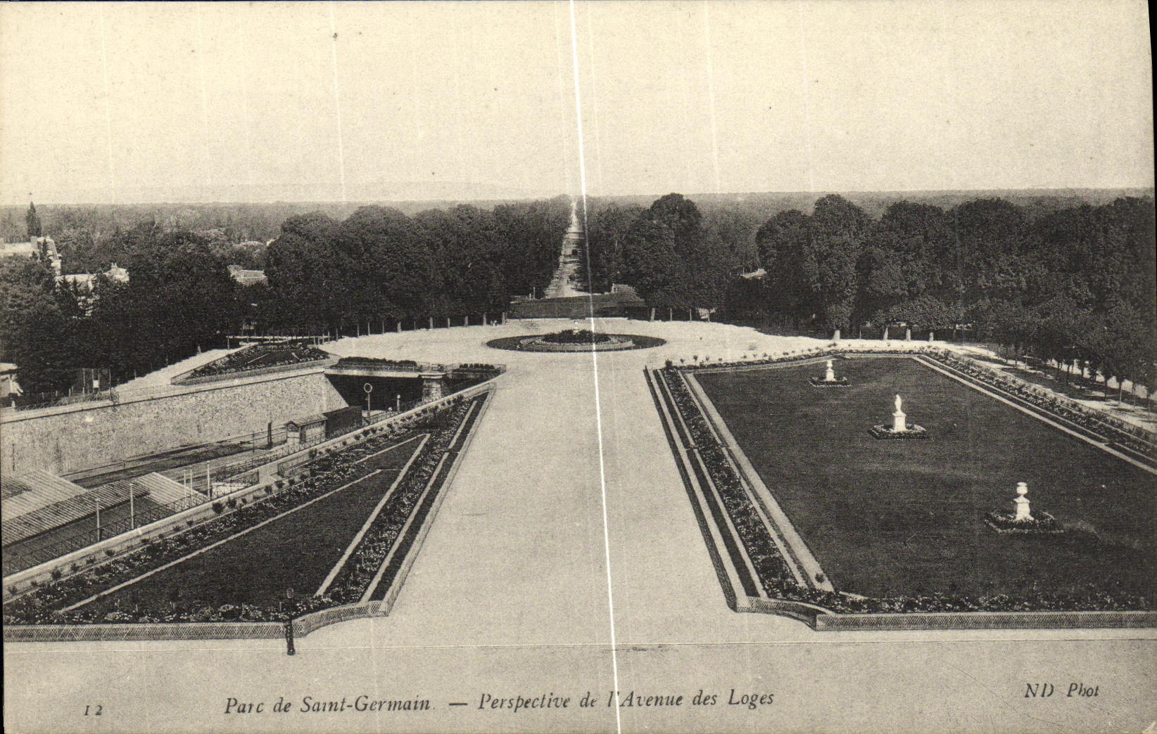 Parc de Saint-Germain — Perspective de l'Avenue des Loges — ND Phot