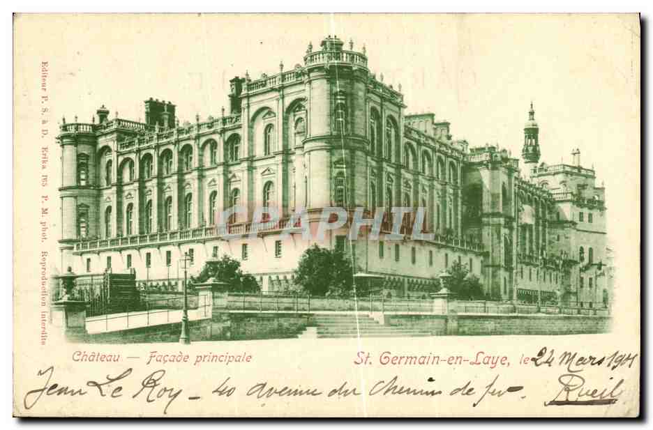 Antike Ansichtskarte St Germain En Laye Schloss Hauptfassade